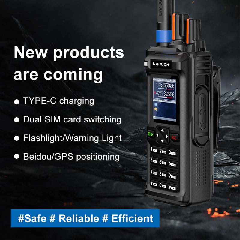 2-Pack 4G Walkie Talkies with SIM Cards-Unlimited Range Global Coverage-1 Year Free Data Plan-Clear Two-Rechargeable PTT Push to Talk Over Cellular Radio Long Range(N999)