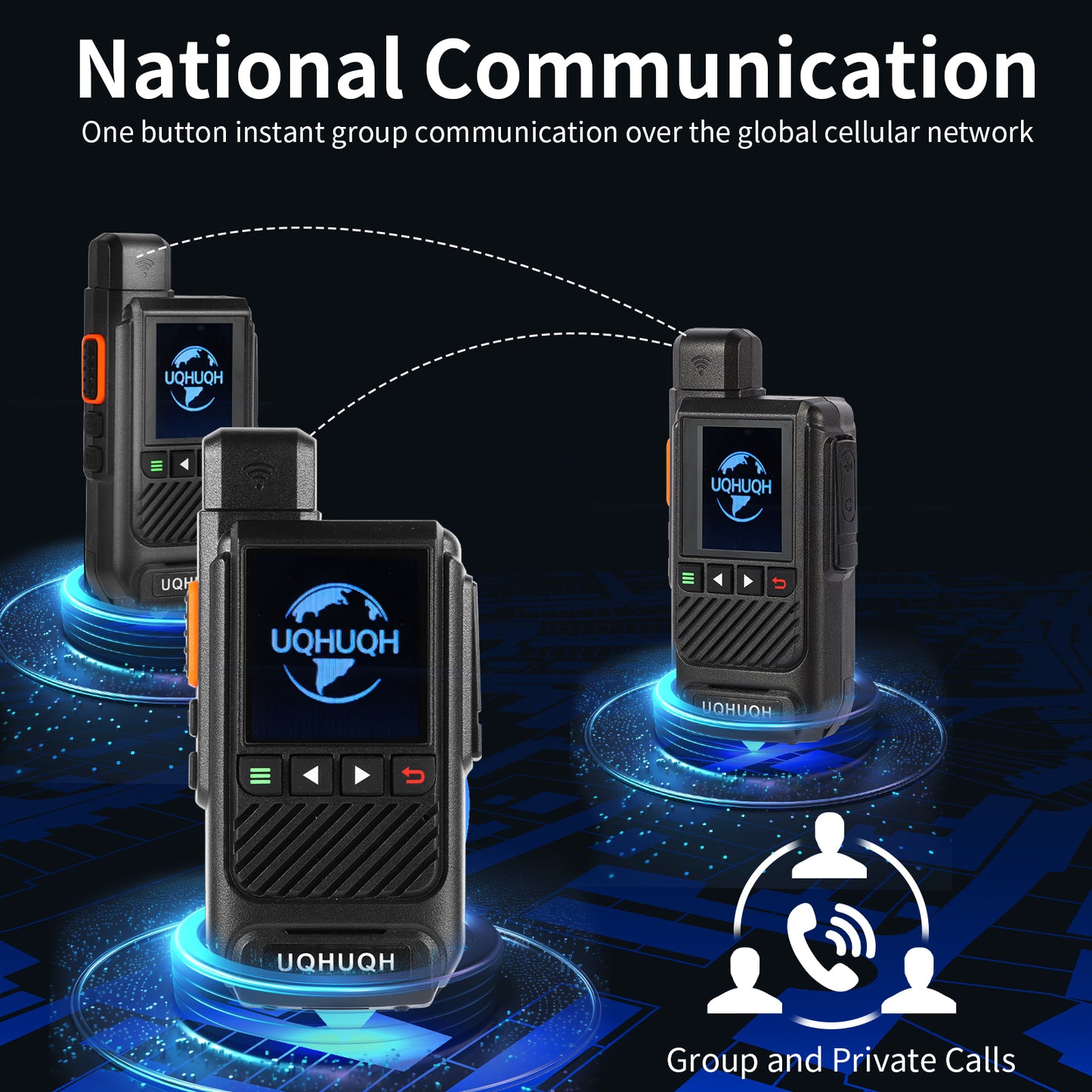 2-Pack 4G Walkie Talkies with SIM Cards-Unlimited Range Global Coverage-1 Year Free Data Plan-Clear Two-Rechargeable PTT Push to Talk Over Cellular Radio Long Range(N888)