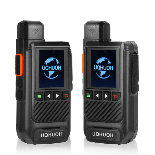 2-Pack 4G Walkie Talkies with SIM Cards-Unlimited Range Global Coverage-1 Year Free Data Plan-Clear Two-Rechargeable PTT Push to Talk Over Cellular Radio Long Range(N888)