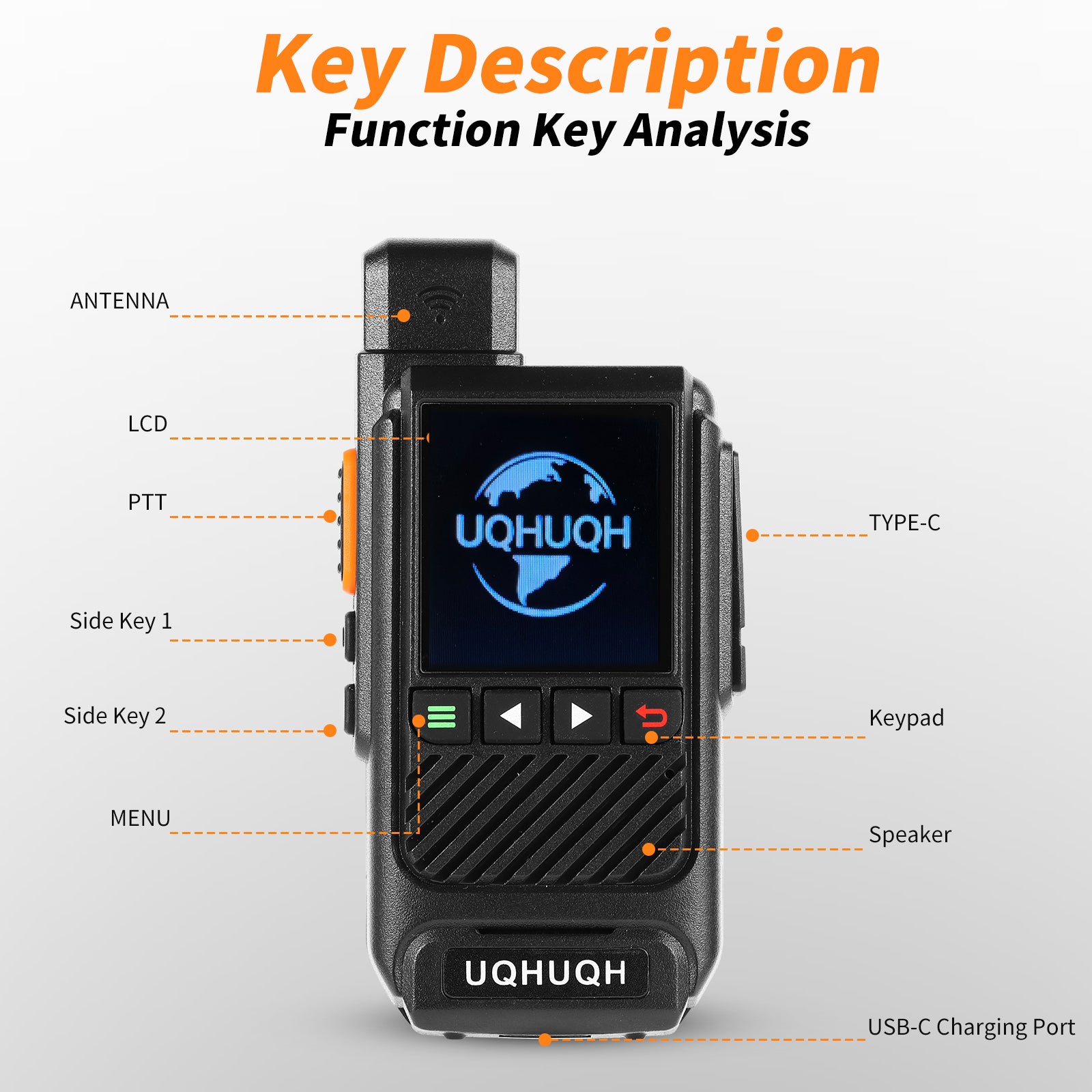 2-Pack 4G Walkie Talkies with SIM Cards-Unlimited Range Global Coverage-1 Year Free Data Plan-Clear Two-Rechargeable PTT Push to Talk Over Cellular Radio Long Range(N888)