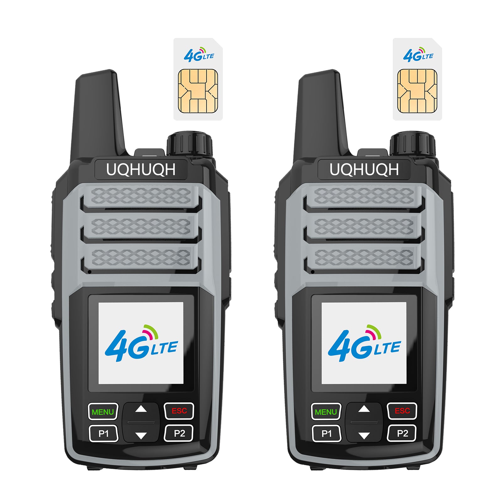 4G LTE Walkie Talkies with Lifetime Free Plan - Vibrant Color Options, Unlimited Nationwide Coverage, Instant Group Communication for Urban Adventures & Family Use (2-Pack)