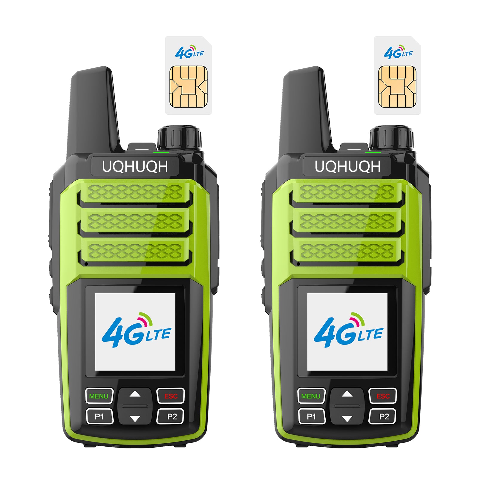 4G LTE Walkie Talkies with Lifetime Free Plan - Vibrant Color Options, Unlimited Nationwide Coverage, Instant Group Communication for Urban Adventures & Family Use (2-Pack)