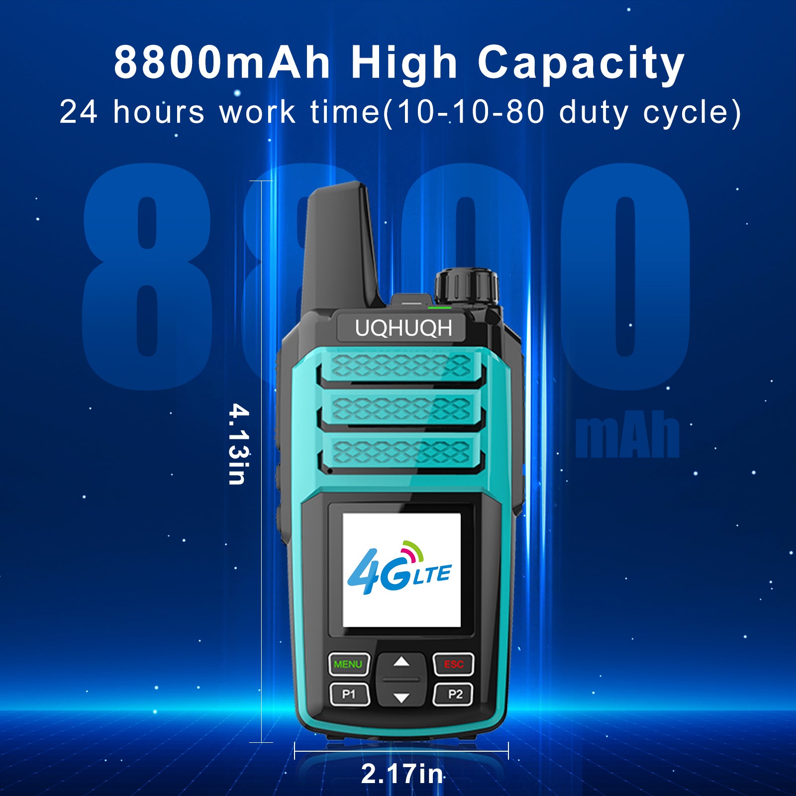 4G LTE Walkie Talkies with Lifetime Free Plan - Vibrant Color Options, Unlimited Nationwide Coverage, Instant Group Communication for Urban Adventures & Family Use (2-Pack)