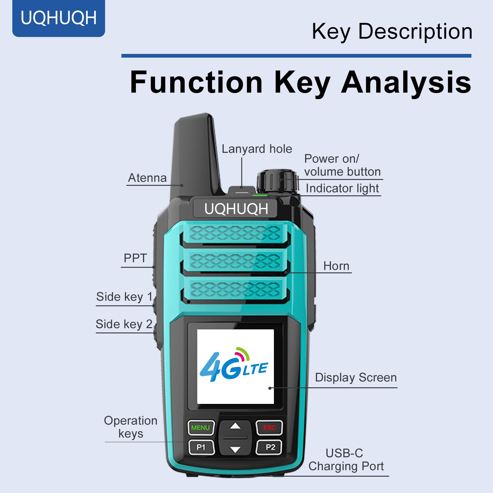 4G LTE Walkie Talkies with Lifetime Free Plan - Vibrant Color Options, Unlimited Nationwide Coverage, Instant Group Communication for Urban Adventures & Family Use (2-Pack)